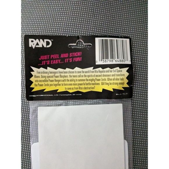 MIGHTY MORPHIN POWER RANGERS PERSONALIZED LICENSE PLATE KIT - NEW - Picture 2 of 4